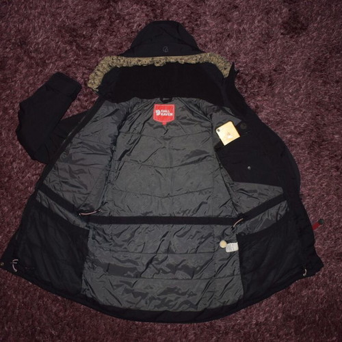 Fjallraven NUUK parka woman size S like new, black and blue