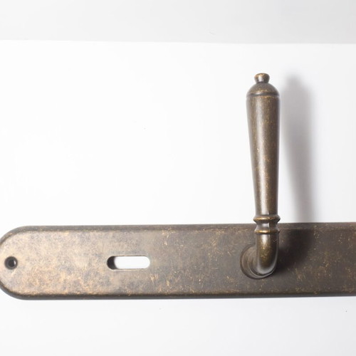 Antique Interior Door Handle Pair new, metal Zamak alloy, rust color