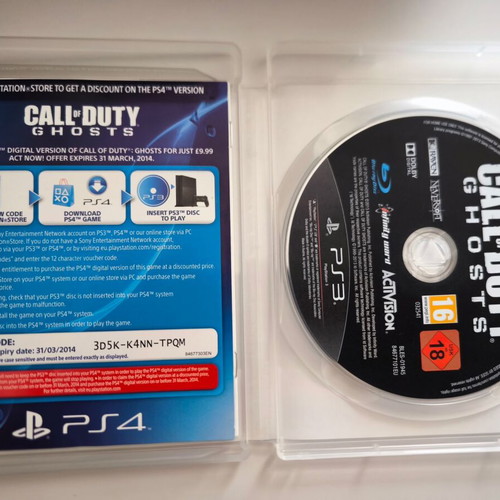 Call of Duty Ghosts PS3 game like new