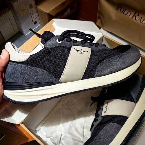 Pepe Jeans sneakers like new, size 45, grey and blue