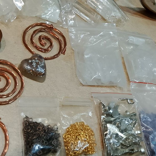 Set of Materials for Handmade Jewelry and Orgone, new