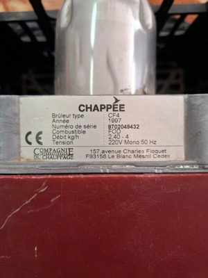 Καυστήρας Chappee 40000 θερμίδες, γερμανικός, καινούργιος