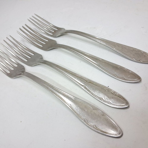 Petko Denev forks set of 4 used, vintage stainless steel