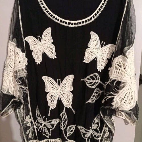 Women's summer blouse like new, Anel black size L