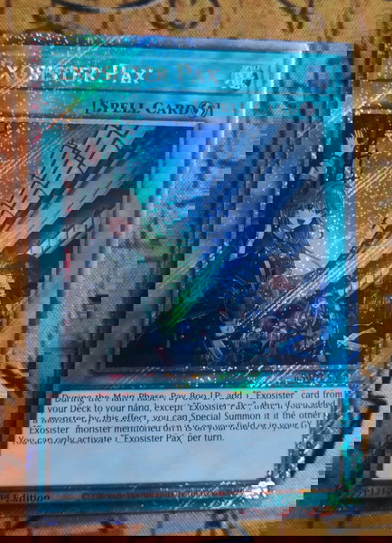 Exosister Pax (Platinum Secret Rare, Yugioh)