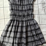 Checked girls dress like new, sizes XS/S, black and white