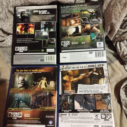 Splinter Cell PS2 Complete Set Like New, 4 Games