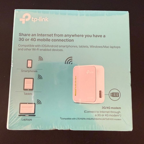 TP-Link TL-MR3020 Portable 3G/4G Wireless N Router new