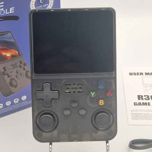 Retro Game Console R36S HD Black New