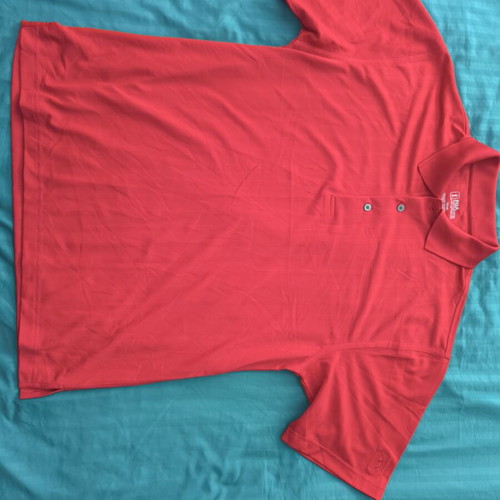 Men's sports t-shirt like new, red, XL, polyester