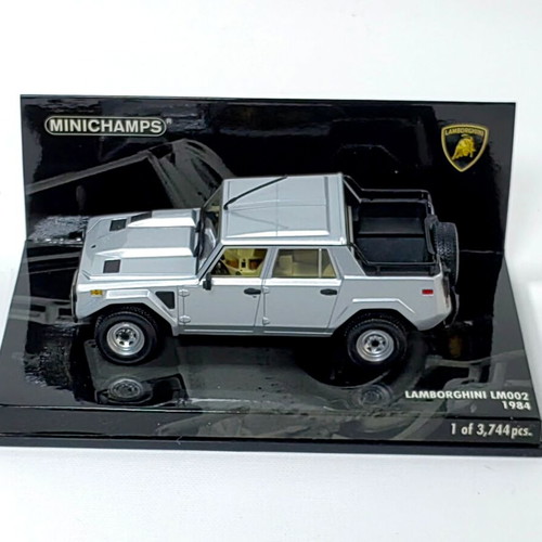 Lamborghini LM002 1984 Silver Metallic 1:43 Minichamps diecast model new