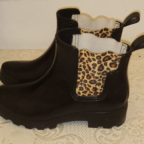 A-Cold-Wall black boots with leopard details, size 40