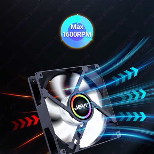 Jeyi 120mm ARGB Cooling Fan AURA Ultra Silent Heatsink new