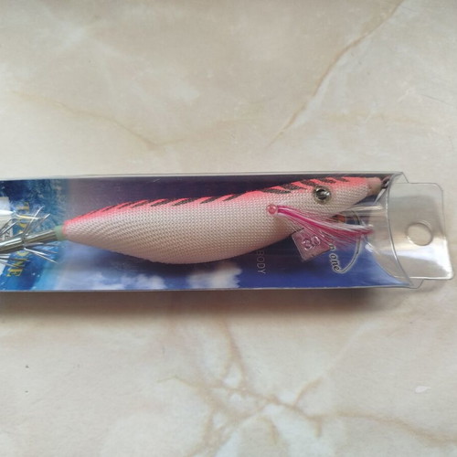Top One squid jigs with weight 9cm 3gr new, fabric phosphorescent body