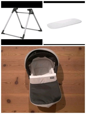 Καλαθούνα Πορτ Μπεμπέ σαν καινούργιο με βάση και έξτρα στρωματάκι