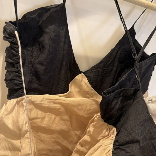 Eighty2 by Figaro dress midi-maxi beige and black, like new, size M