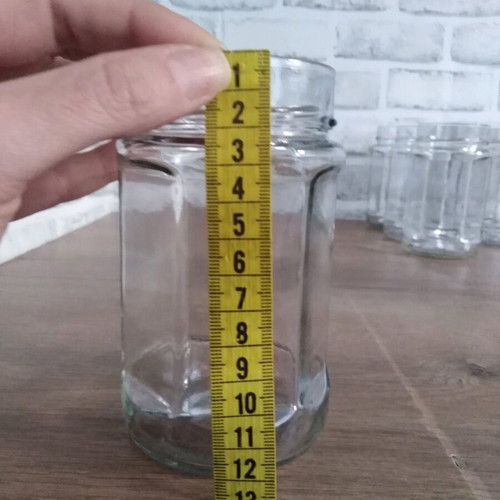 Glass jar without lid like new