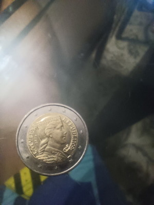 Latvia 2 euro coin used, 2014 circulation