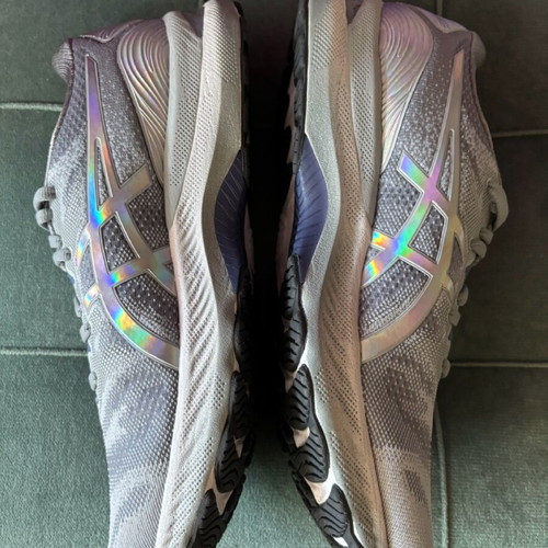 Αθλητικά παπούτσια ASICS GEL-NIMBUS 23 PLATINUM καινούργια, γκρι ασημί, μέγεθος 43,5