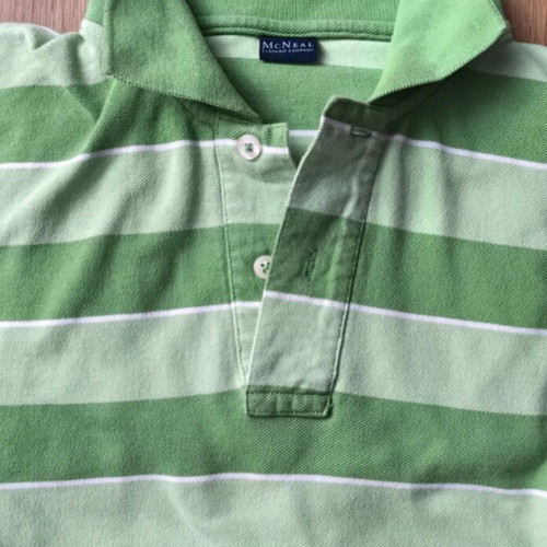 McNeal Polo Shirt XL green striped like new