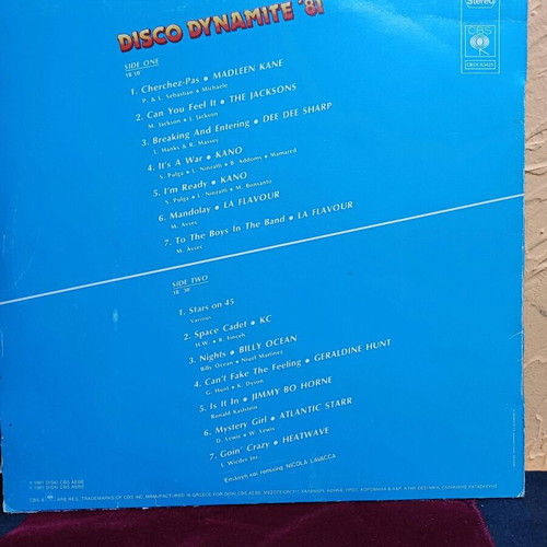 Disco Dynamite '81 vinyl record like new, 33 rpm
