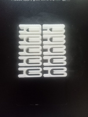 Reusable Bag Clips 3D Printed Set of 10, white