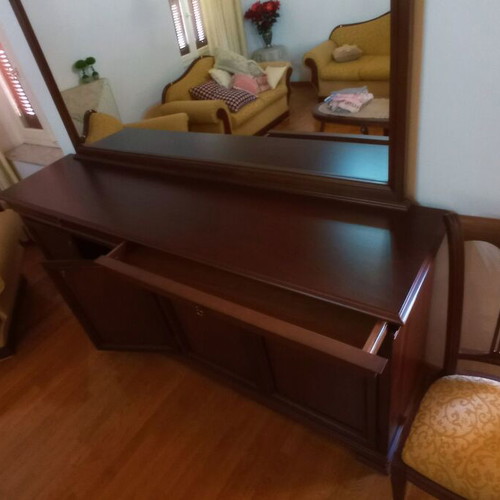 Wooden buffet with mirror like new