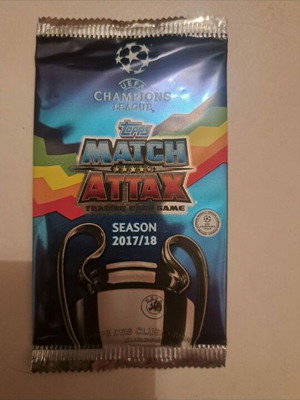 Topps Match Attax Champions League 2017/18 promotional sealed pack with limited edition cards