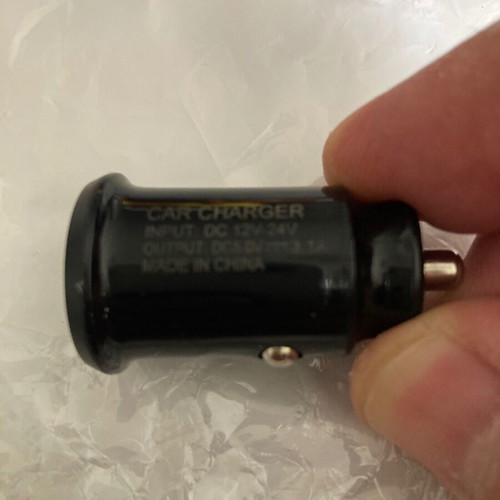 Double USB car charger used for phones and GPS