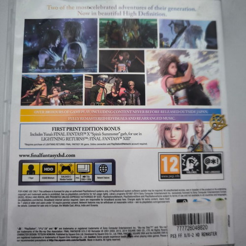 Final Fantasy X/X-2 HD Remaster PS3 game like new