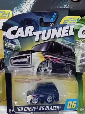 Car Tuned πακέτο 3 τεμ. '69 Chevy Camaro, '69 Chevy K5 Blazer, '87 Chevy C10 καινούργια