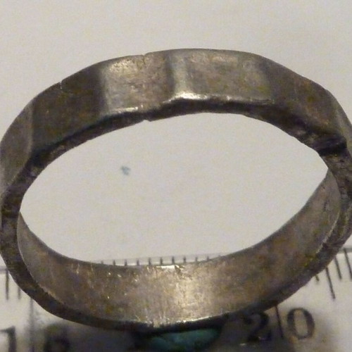 Antique Revival Silver Ring Large Size 23mm Used