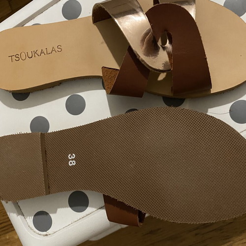 Tsoukalas Shoes sandals, multicolor, size 38
