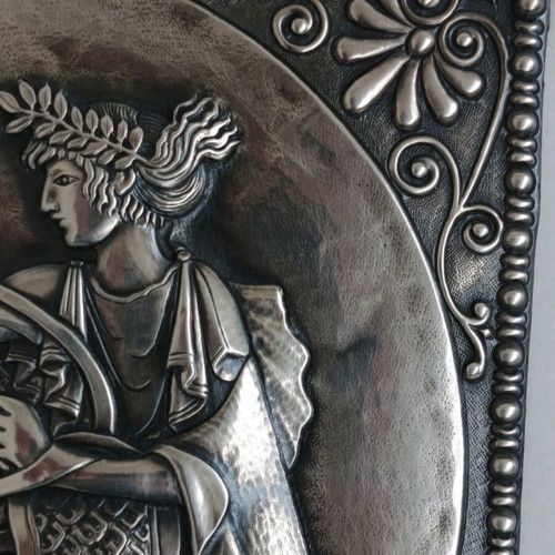 God Apollo wall collectible silver plaque 999/1000 new