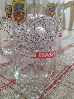 Ποτήρια Radeberger pilsner μεταχειρισμένα, πακέτο 5