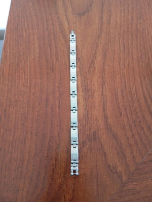 Men's stainless steel bracelet used with secure clasp