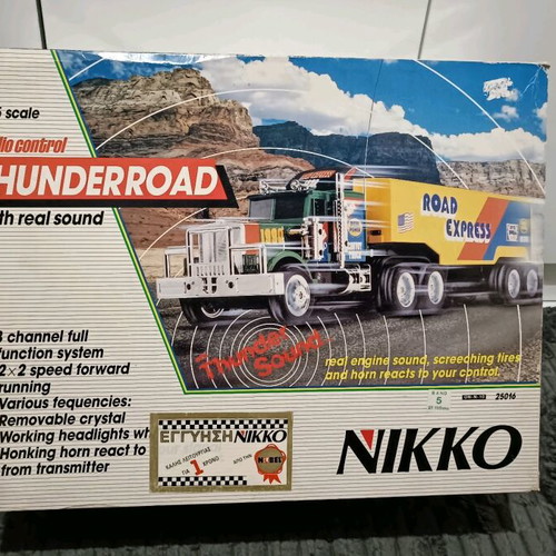 Nikko Thunder Road remote control truck new, vintage 1/25 scale toy