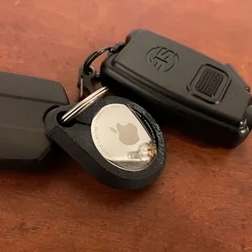 AirTag keychain made to order with ring in multiple colors