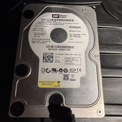 Western Digital WD Caviar SE16 320GB SATA HDD non-tested used