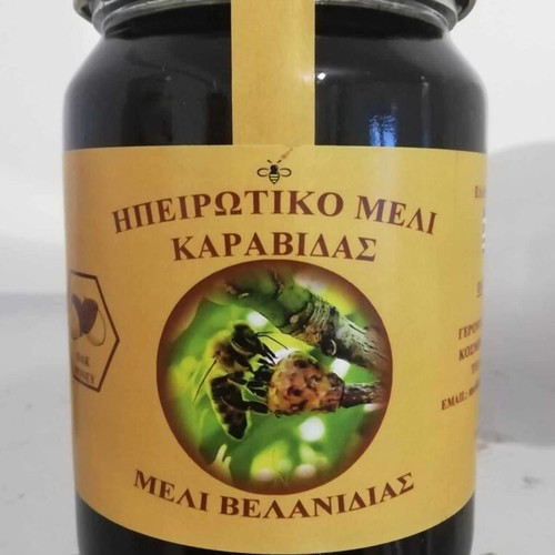 Oak honey 3 kg new in glass jar