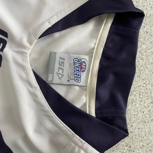 Authentic Fremantle Dockers AFL ISC jersey used, size 3XL