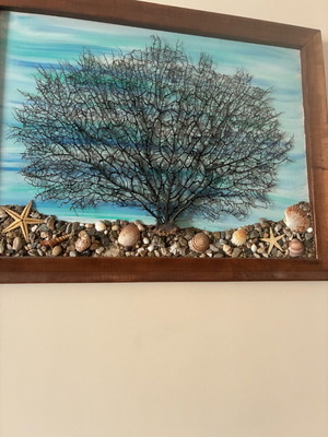 Painting like new decorated with sea elements
