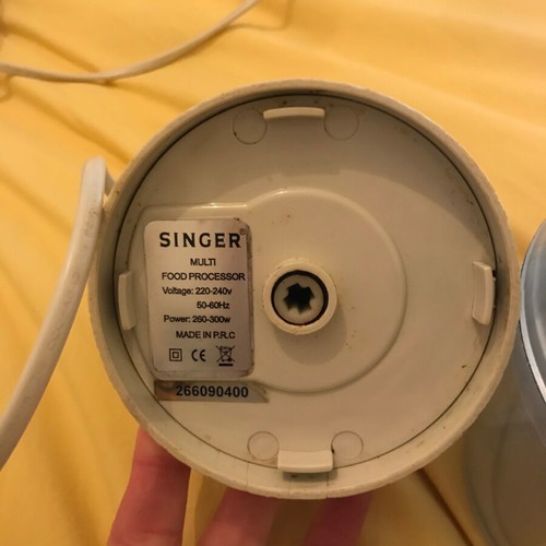 Singer slicer used without the red blade