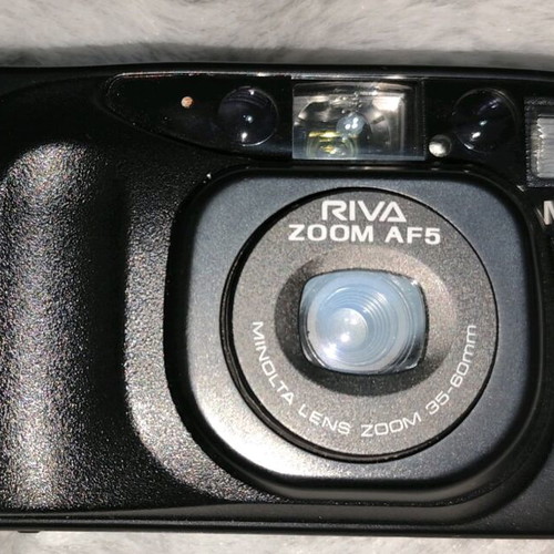 Minolta Riva Zoom AF5 35mm compact film camera used