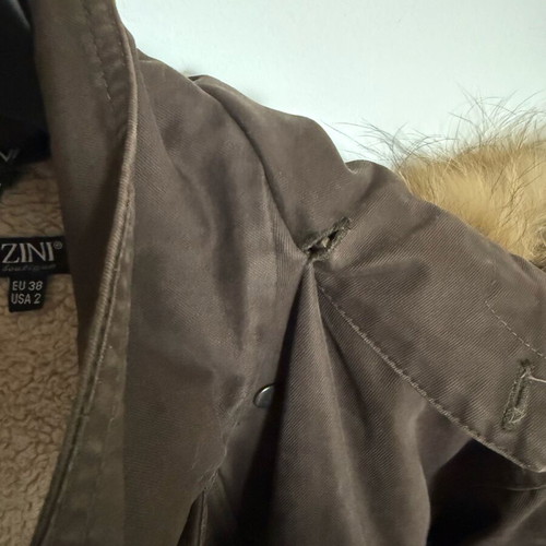 Zini jacket used, green, size S, with removable fur