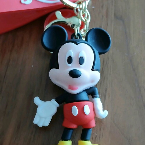 Mickey Mouse keychain figure new, soft plastic