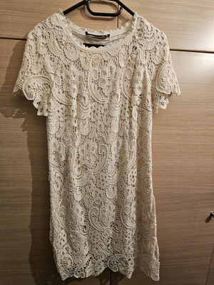 Zara φόρεμα μπεζ κιπουρ medium σαν καινούργιο