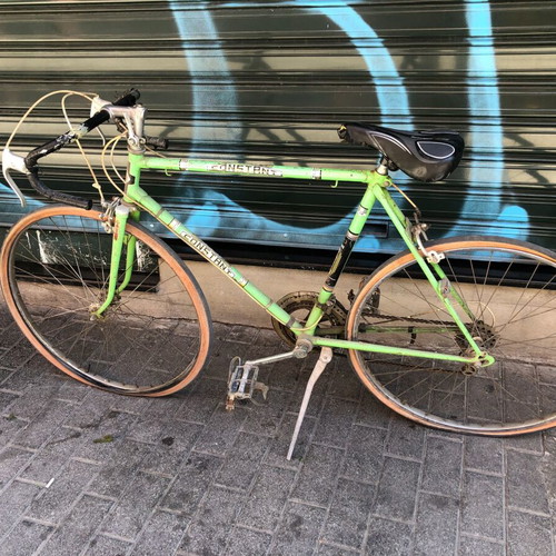 Consetan vintage road racing bicycle, green