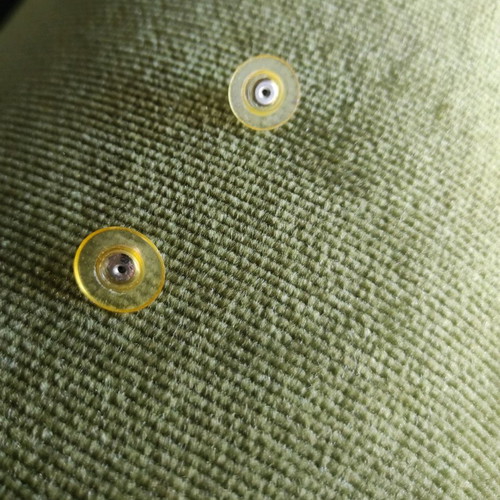 Gold infinity-shaped earrings like new