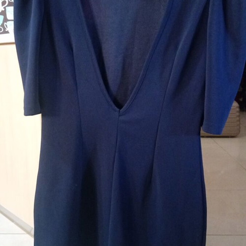 Dress dark blue, size L, tight fit, new, backless short dress